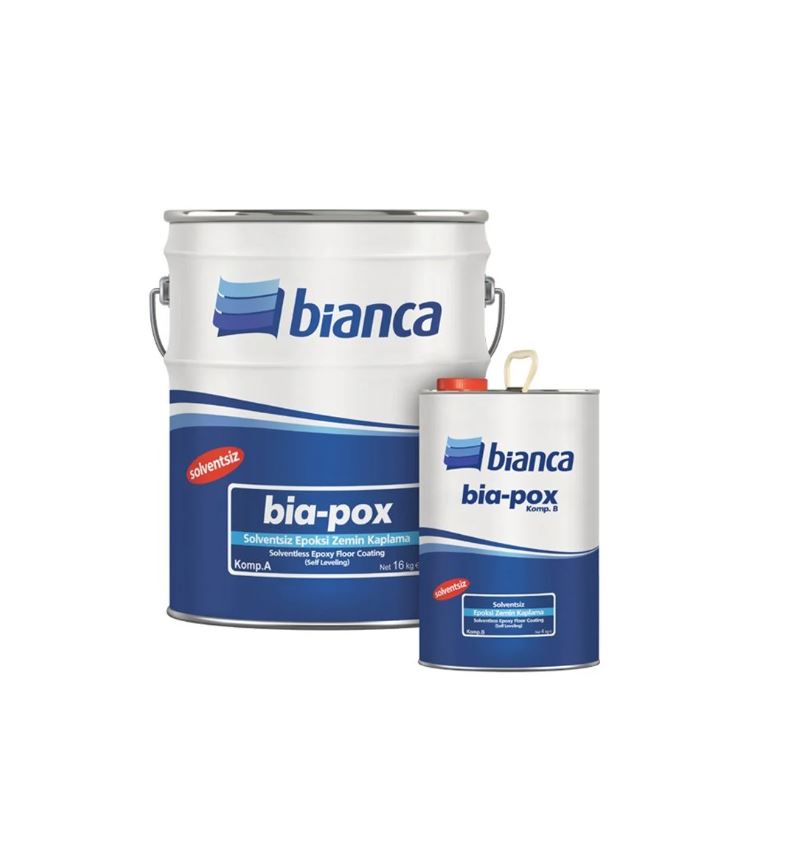 Bianca Bia-Pox Solventsiz Epoksi Zemin Kaplama Boyası Beyaz (Self Leveling) 20 Kg